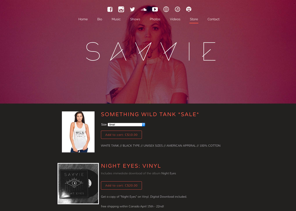 Sell music, merch & tickets commission-free - Savvie Store
