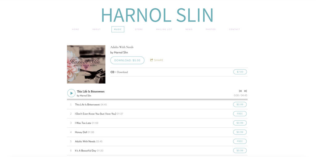 Harnol Slin website template
