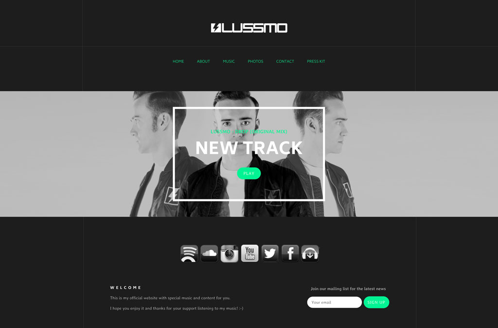 DJ Lussmo website