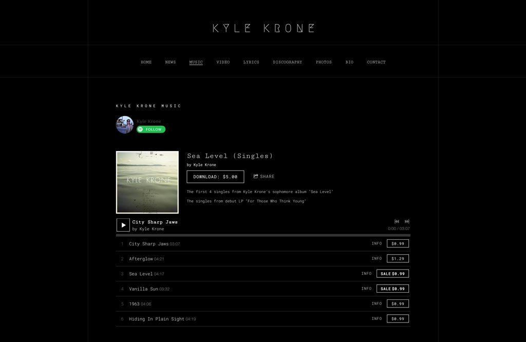 Kyle Krone website