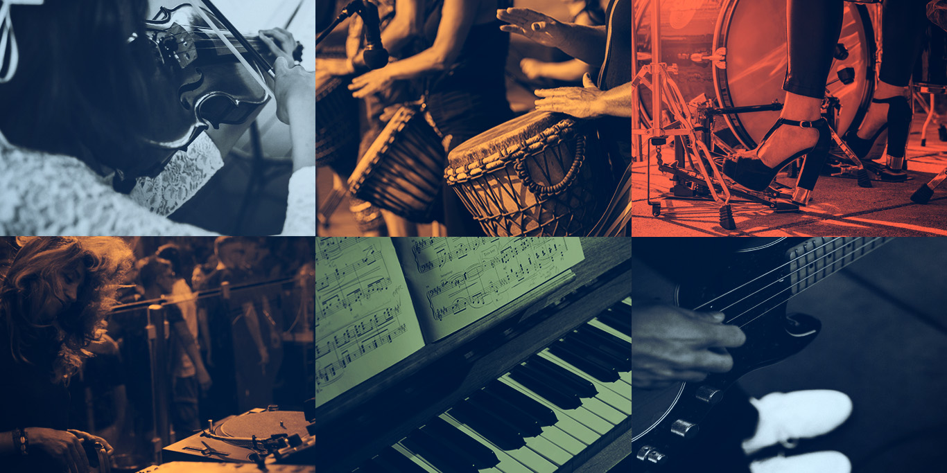 Use beautifully engaging images to make your music website pop