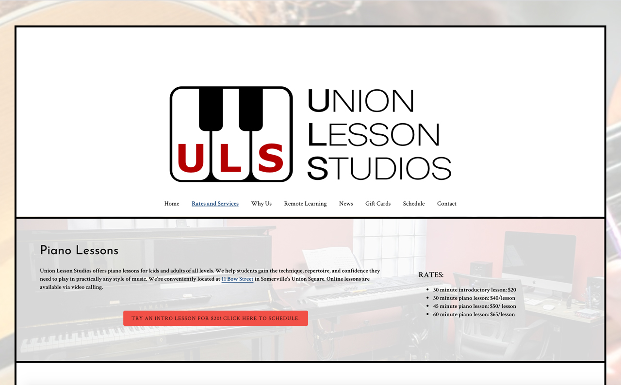 Best piano teacher websites: union lessons