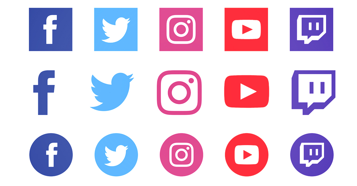 New: Updated options for social media icons