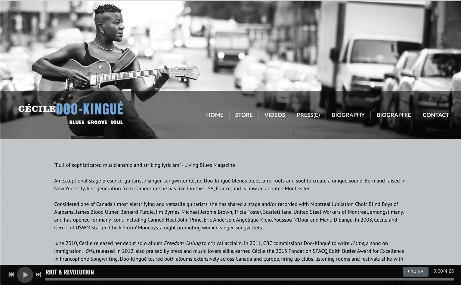 Best guitarist websites musician bio