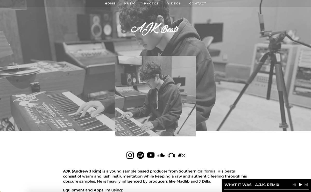5 best website templates for beat makers and producers