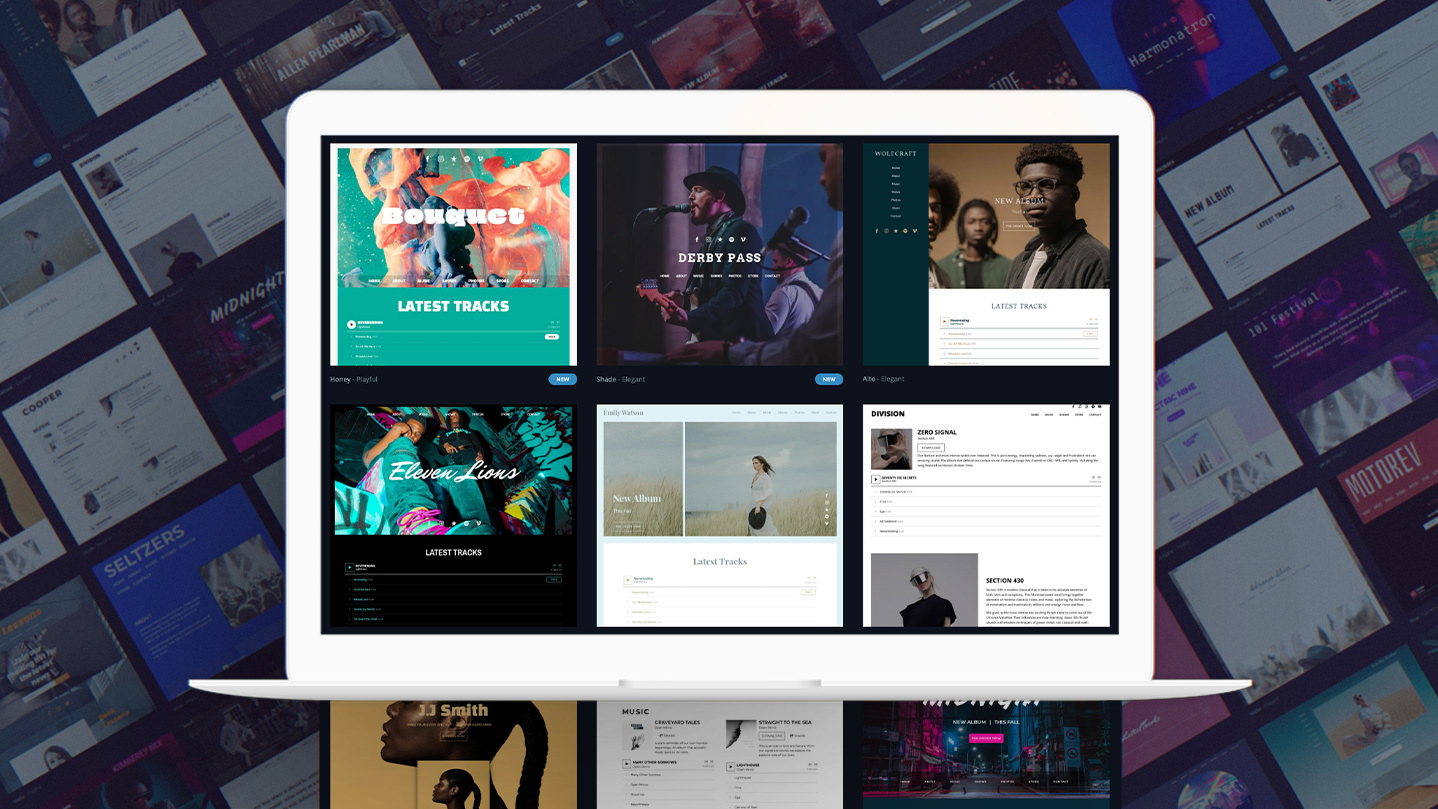 16 templates for musicians and bands