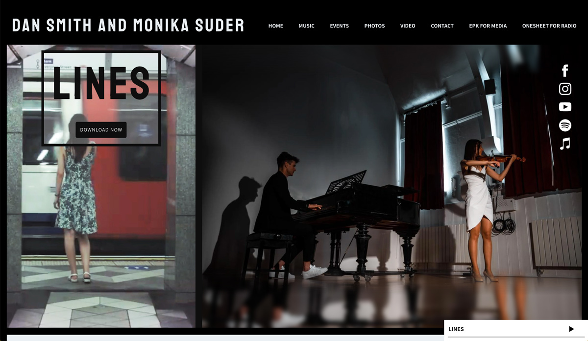 15 of the best music website designs example