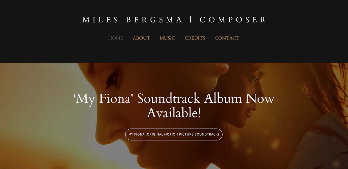 How to build a music composer website - homepage