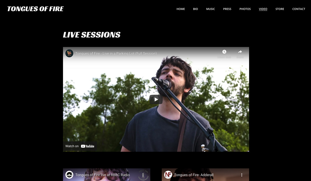7 ways to use videos on your band website - live streaming