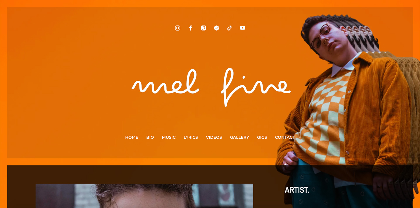 16 website templates for musicians and bands example