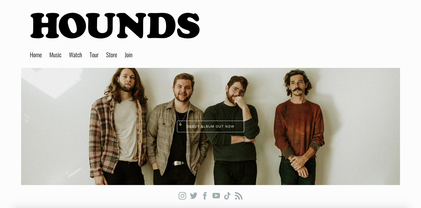 16 website templates for musicians and bands