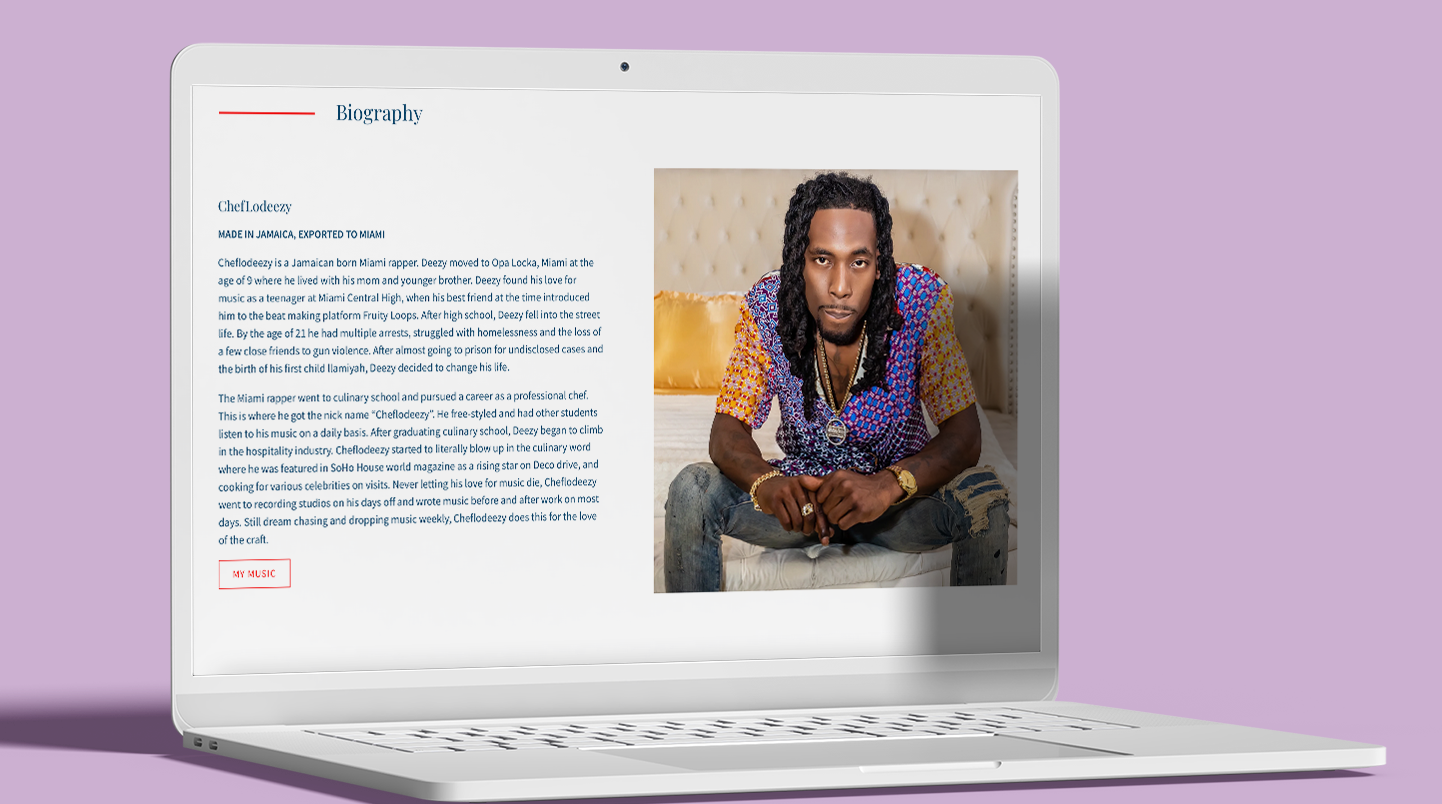 How to design a rapper website