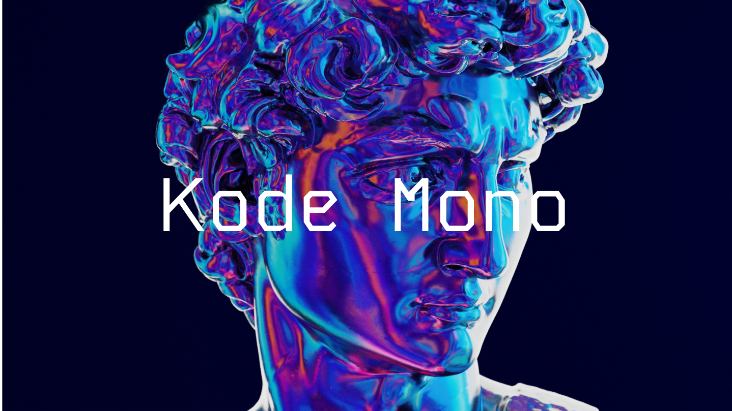 Bandzoogle blog:  new fonts for your music website. Screenshot preview of the Kode Mono font.